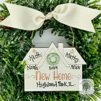 New Home Ornament - Personalized Gift for New Homeowners