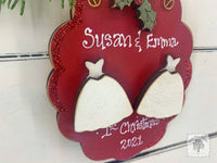 Two Brides Wedding Christmas Ornament - Personalized Mrs & Mrs Gift