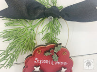 Two Brides Wedding Christmas Ornament - Personalized Mrs & Mrs Gift