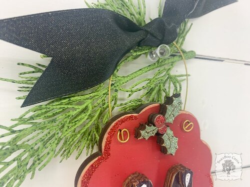 Two Grooms Wedding Ornament - Personalized Mr & Mr First Christmas Married Gift