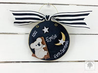 Koala Disc Ornament with Moon & Stars - Personalized Koala Bear Gift