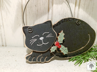 Cat Ornament - Personalized Kitty Christmas Ornament, Cat Lover Gift