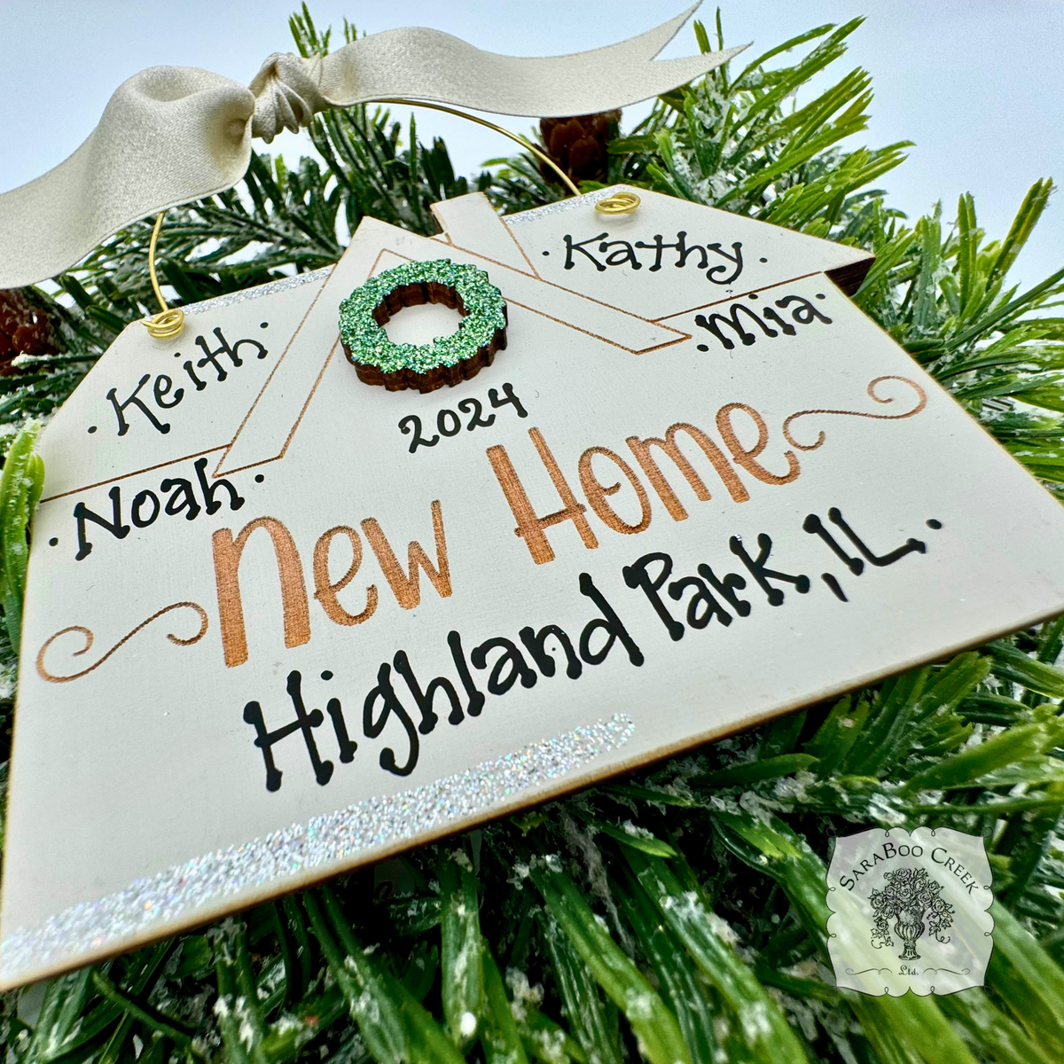 New Home Ornament - Personalized Gift for New Homeowners