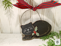 Cat Ornament - Personalized Kitty Christmas Ornament, Cat Lover Gift