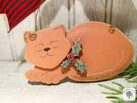 Cat Ornament - Personalized Kitty Christmas Ornament, Cat Lover Gift