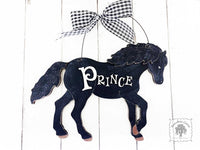 Horse Plaque - 12" Personalizable Horse Sign