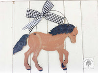 Horse Plaque - 12" Personalizable Horse Sign