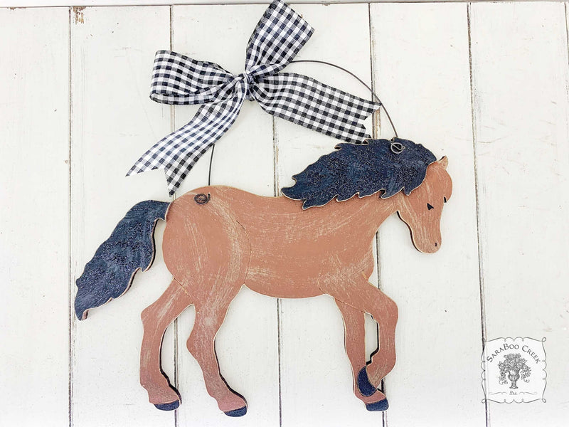 Horse Plaque - 12" Personalizable Horse Sign