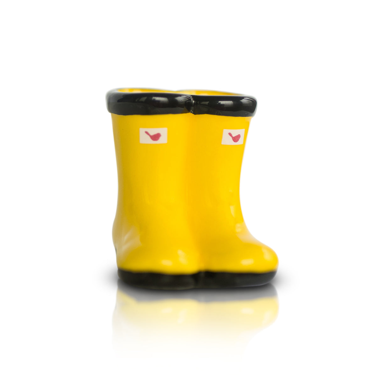 Nora Fleming St. Jude Yellow Rainboots Mini - LIMITED EDITION