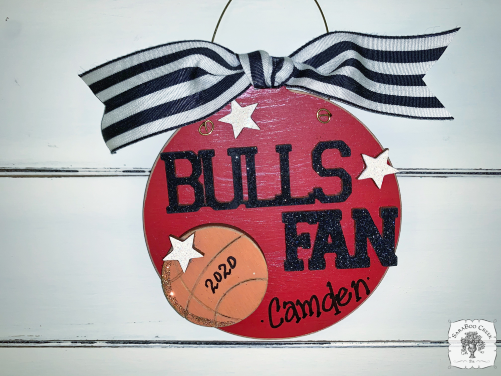 Bulls Fan Ornament - Personalized Chicago Bulls Ornament