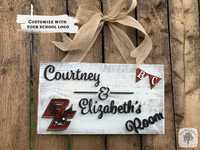 College / University Dorm Room Sign - CUSTOM Your School