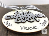 Grandma Ornament - Personalized Best Grandma Ever Gift