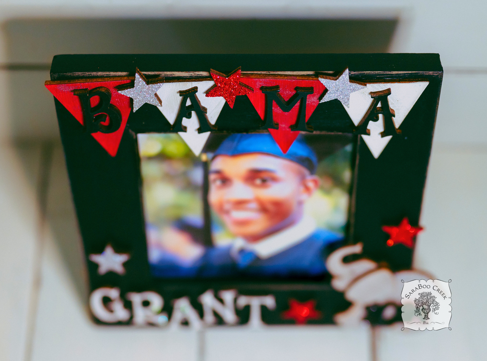 Graduation School Frame Gift - Personalized with Name and School Colors