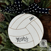 Volleyball Ornament - Personalized Volleyball Player Gift