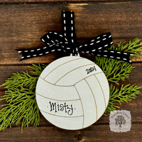 Volleyball Ornament - Personalized Volleyball Player Gift