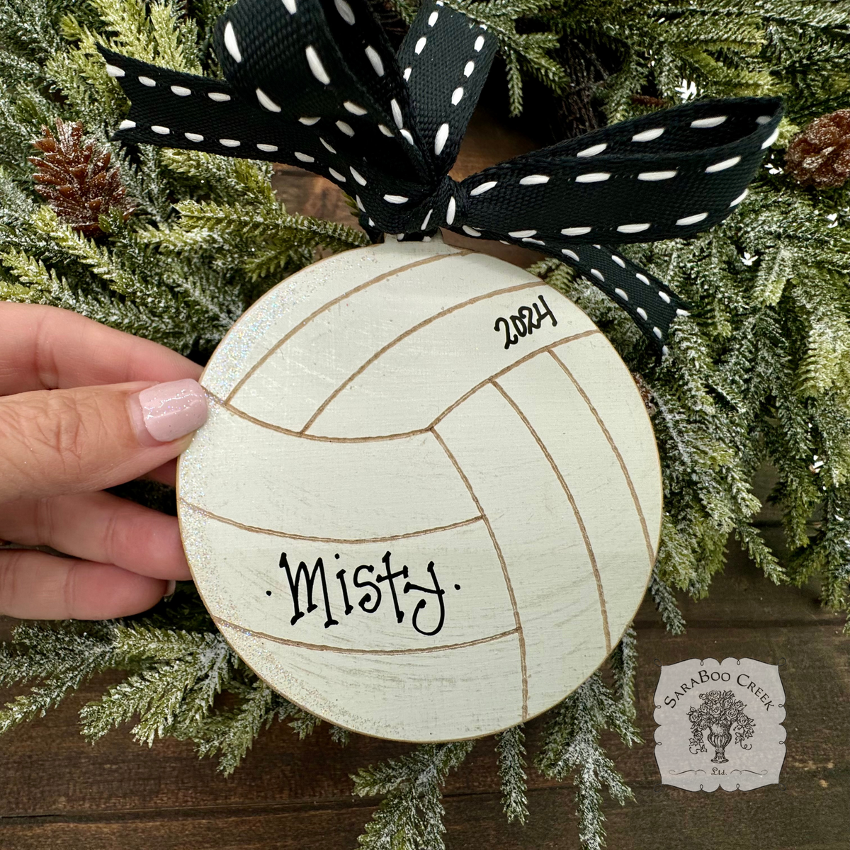 Volleyball Ornament - Personalized Volleyball Player Gift