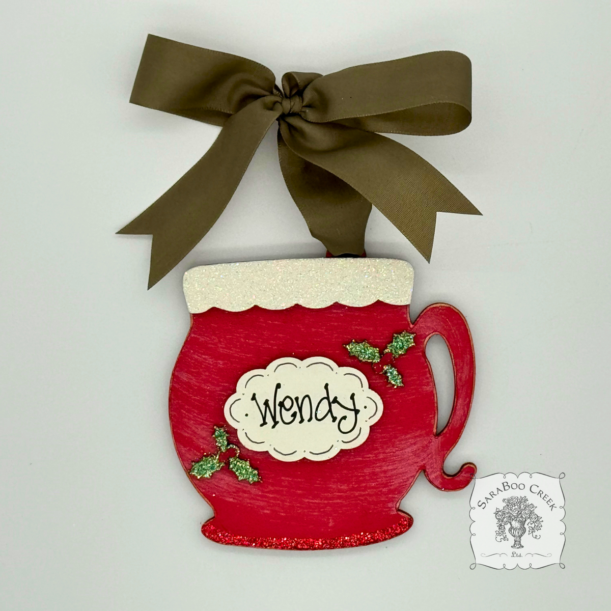 Hot Cocoa, Coffee, or Tea Cup Christmas Ornament