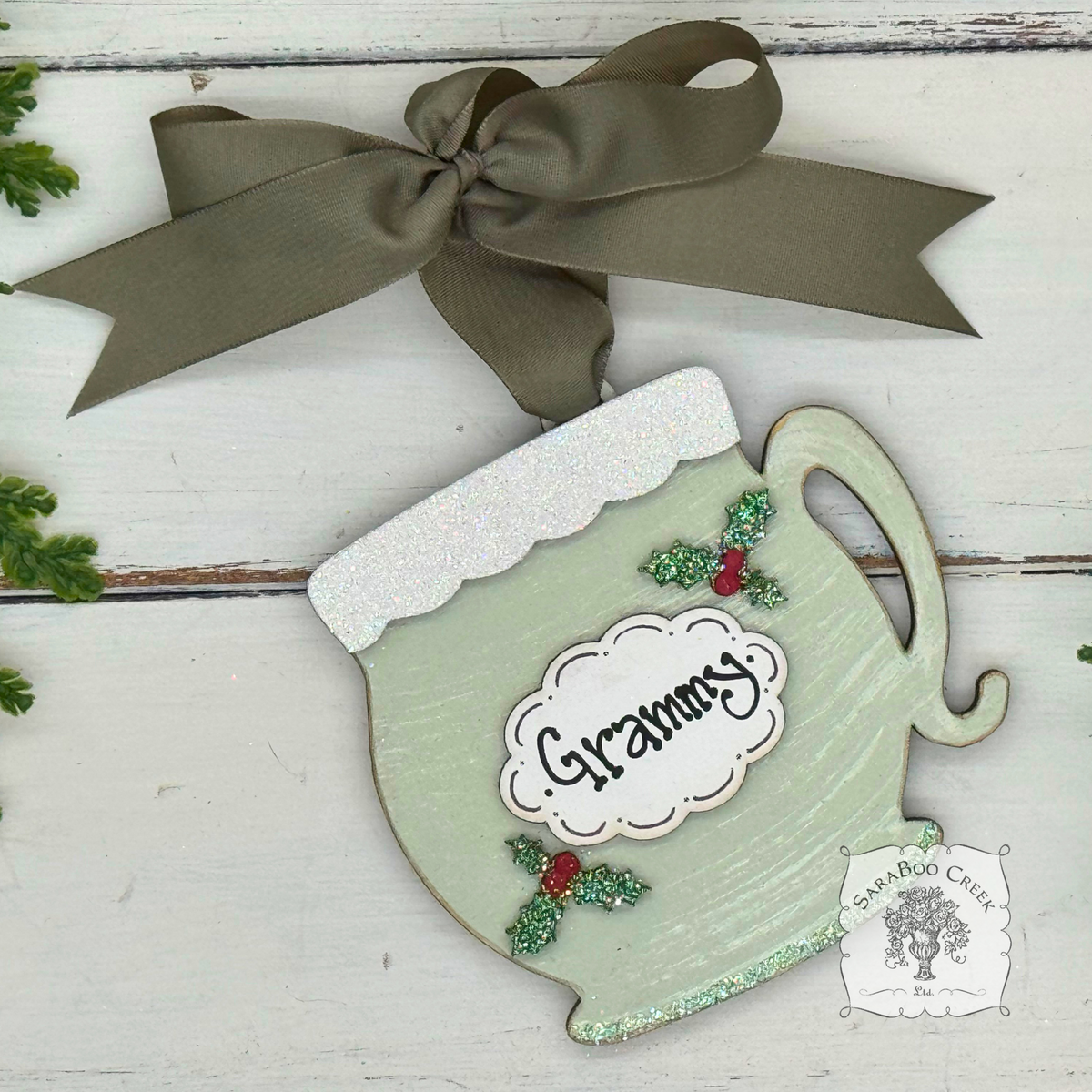 Hot Cocoa, Coffee, or Tea Cup Christmas Ornament