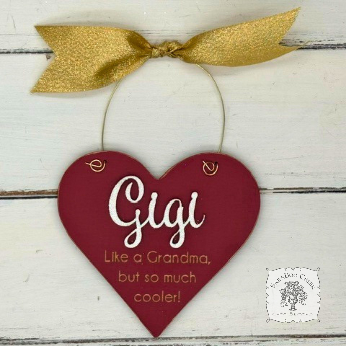 Gigi Heart Ornament - Personalized Gigi Gift with Fun Sentiment