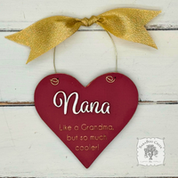 Nana Heart Ornament - Personalized Nana Gift with Fun Sentiment