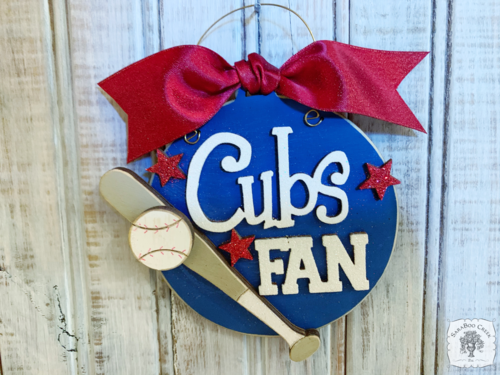 Cubs Fan Ornament - Personalized Chicago Cubs Fan Gift