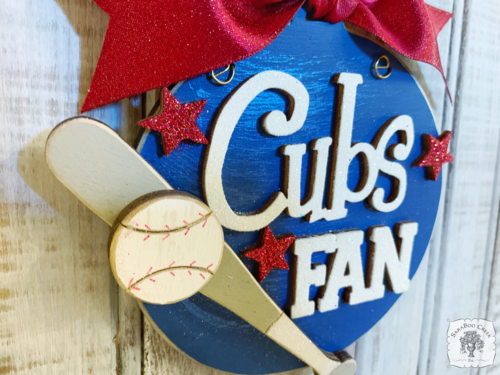 Cubs Fan Ornament - Personalized Chicago Cubs Fan Gift