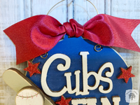 Cubs Fan Ornament - Personalized Chicago Cubs Fan Gift