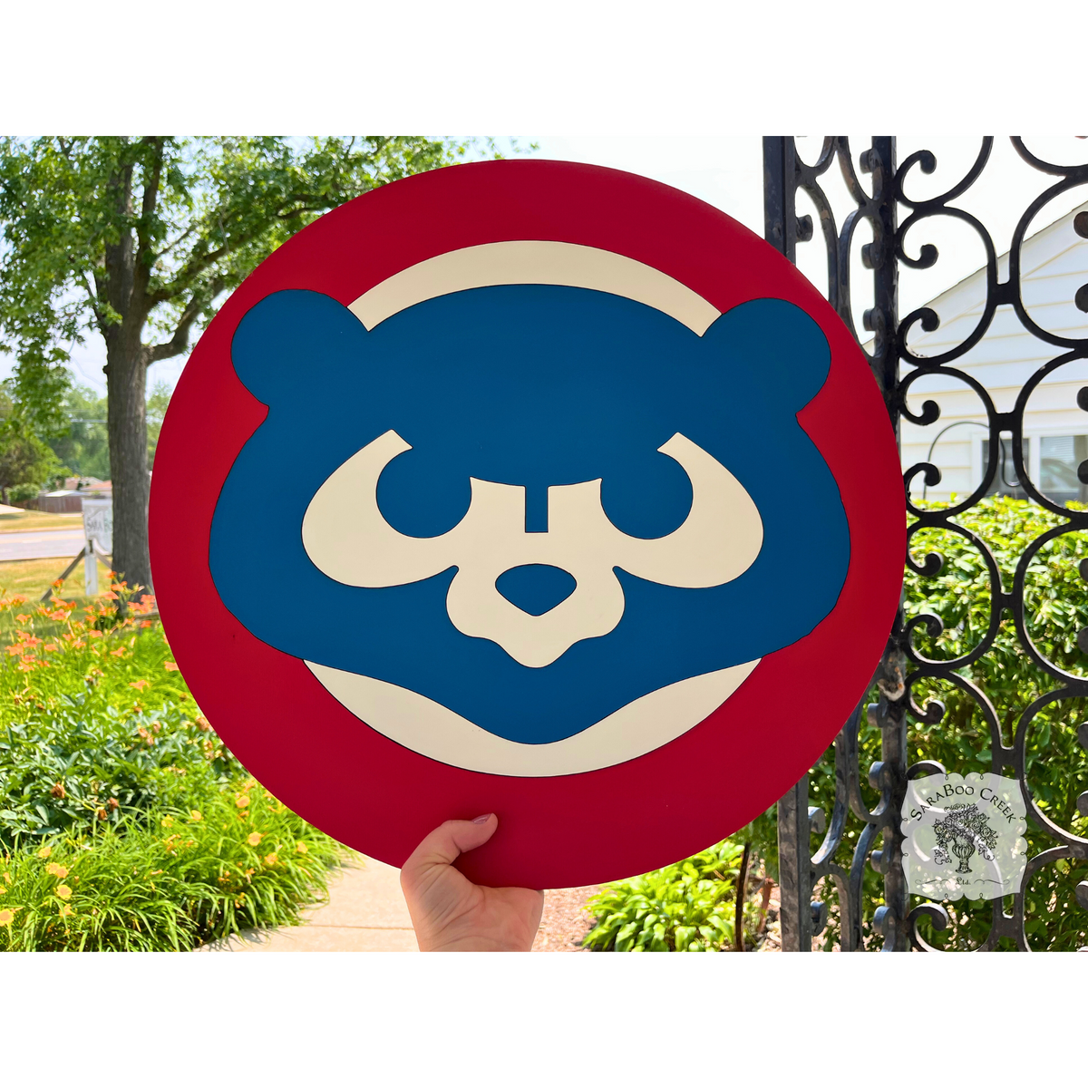 Chicago Cubs Custom 20" Sign - Vintage Cubbie Bear Logo Wall Hanger