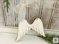 Angel Wings Ornament - Personalized Lost Loved One Ornament, In Loving Memory Gift