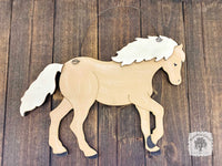 Horse Plaque - 12" Personalizable Horse Sign