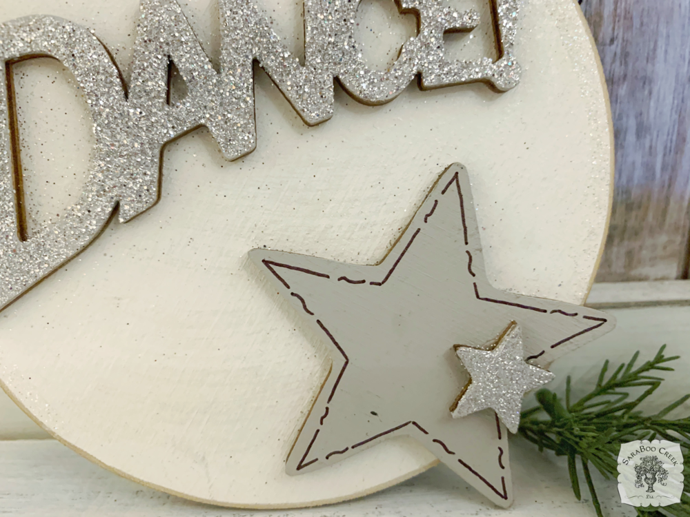 Dance Ornament - Personalized Dancer Christmas Ornament; Sparkly Dance Gift