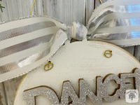 Dance Ornament - Personalized Dancer Christmas Ornament; Sparkly Dance Gift