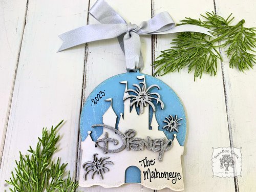 Disney Castle Ornament - Personalized Disney Lover Gift