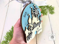 Disney Castle Ornament - Personalized Disney Lover Gift