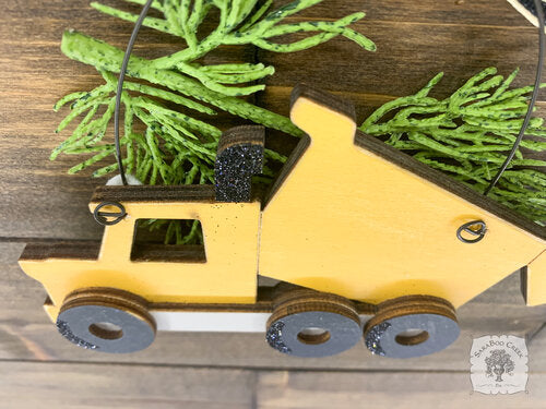 Dump Truck Ornament - Personalized Dumptruck Construction Vehicle Ornament