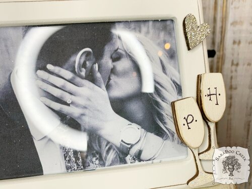 Engagement Picture Frame w/ Personalized Message of your choice & Engaged Date