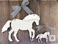 Horse Plaque - 12" Personalizable Horse Sign