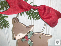 Fawn Ornament - Personalized Baby Deer Christmas Ornament