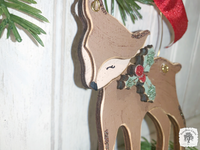 Fawn Ornament - Personalized Baby Deer Christmas Ornament