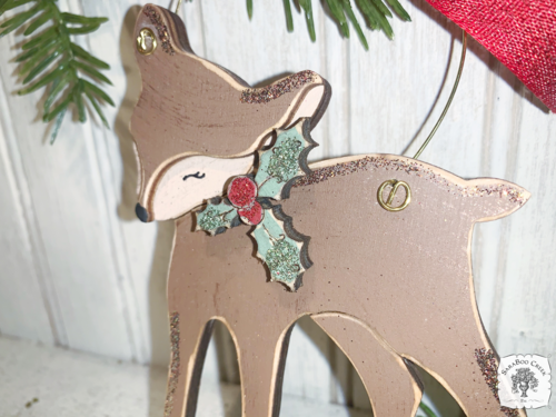 Fawn Ornament - Personalized Baby Deer Christmas Ornament