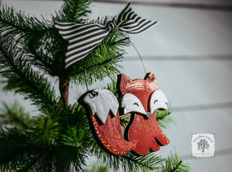 Fox Ornament - Cute Personalized Fox Gift