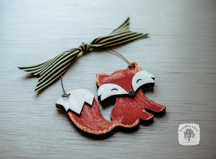 Fox Ornament - Cute Personalized Fox Gift