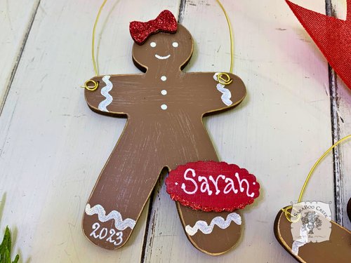 Gingerbread Ornament - Personalized Gingerbread Boy or Girl