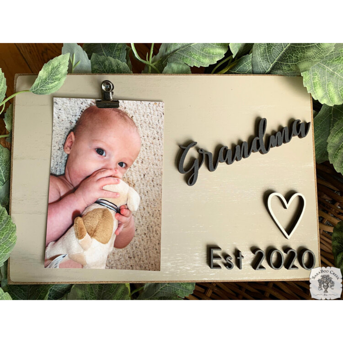 Grandparent Frame for New Baby - Personalize with Grandma, Mimi, Gigi, Etc. or Any Custom Name