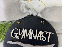 Gymnast Ornament - Personalized Gymnastics Tumbling Silhouette