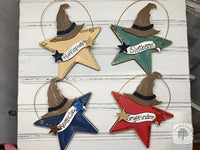 Harry Potter Sorting Hat Ornament - Hogwarts House Colors; Personalized