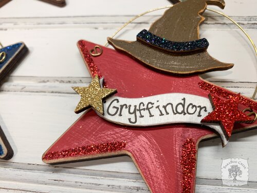 Harry Potter Sorting Hat Ornament - Hogwarts House Colors; Personalized