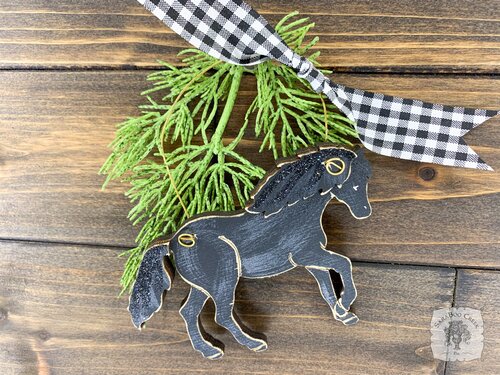 Horse Ornament - Personalized Horse Gift in 5 Colors