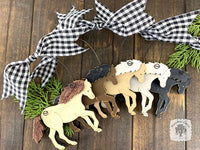 Horse Ornament - Personalized Horse Gift in 5 Colors