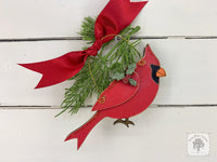 Cardinal Ornament - Personalized Cardinal Christmas Ornament, Handmade Wood Memorial Gift